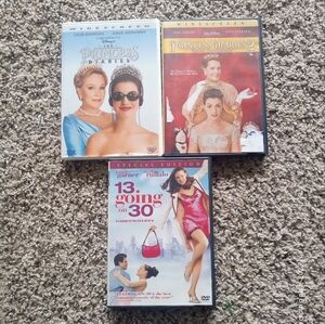 Nostalgic DVD Bundle Princess Diaries 1 And 2 And 13 Going On 30